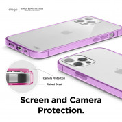 Elago Hybrid Case - хибриден удароустойчив кейс за iPhone 12, iPhone 12 Pro (лилав) 4