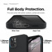Elago Soft Silicone Case - силиконов (TPU) калъф за iPhone 12, iPhone 12 Pro (черен) 5