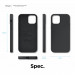 Elago Soft Silicone Case - силиконов (TPU) калъф за iPhone 12, iPhone 12 Pro (черен) 8
