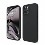 Elago Soft Silicone Case - силиконов (TPU) калъф за iPhone 12, iPhone 12 Pro (черен)