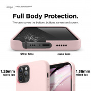Elago Soft Silicone Case - силиконов (TPU) калъф за iPhone 12, iPhone 12 Pro (розов) 4