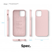 Elago Soft Silicone Case - силиконов (TPU) калъф за iPhone 12, iPhone 12 Pro (розов) 7