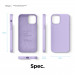Elago Soft Silicone Case - силиконов (TPU) калъф за iPhone 12, iPhone 12 Pro (лилав) 8