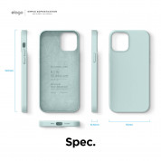 Elago Soft Silicone Case - силиконов (TPU) калъф за iPhone 12, iPhone 12 Pro (зелен) 7