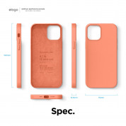 Elago Soft Silicone Case - силиконов (TPU) калъф за iPhone 12, iPhone 12 Pro (оранжев) 7