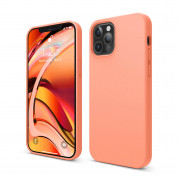 Elago Soft Silicone Case - силиконов (TPU) калъф за iPhone 12, iPhone 12 Pro (оранжев)