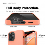 Elago Soft Silicone Case - силиконов (TPU) калъф за iPhone 12, iPhone 12 Pro (оранжев) 4