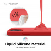 Elago Soft Silicone Case - силиконов (TPU) калъф за iPhone 12, iPhone 12 Pro (червен) 2