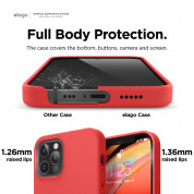 Elago Soft Silicone Case - силиконов (TPU) калъф за iPhone 12, iPhone 12 Pro (червен) 4