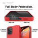 Elago Soft Silicone Case - силиконов (TPU) калъф за iPhone 12, iPhone 12 Pro (червен) 5