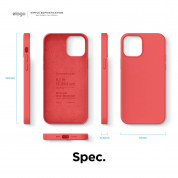 Elago Soft Silicone Case - силиконов (TPU) калъф за iPhone 12, iPhone 12 Pro (червен) 7