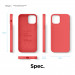 Elago Soft Silicone Case - силиконов (TPU) калъф за iPhone 12, iPhone 12 Pro (червен) 8
