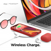 Elago Soft Silicone Case - силиконов (TPU) калъф за iPhone 12, iPhone 12 Pro (червен) 6