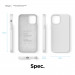 Elago Soft Silicone Case - силиконов (TPU) калъф за iPhone 12, iPhone 12 Pro (бял) 8