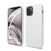 Elago Soft Silicone Case - силиконов (TPU) калъф за iPhone 12, iPhone 12 Pro (бял)
