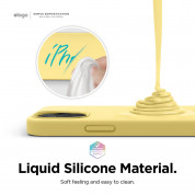 Elago Soft Silicone Case - силиконов (TPU) калъф за iPhone 12, iPhone 12 Pro (жълт) 2