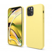 Elago Soft Silicone Case - силиконов (TPU) калъф за iPhone 12, iPhone 12 Pro (жълт)