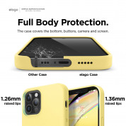 Elago Soft Silicone Case - силиконов (TPU) калъф за iPhone 12, iPhone 12 Pro (жълт) 4