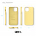 Elago Soft Silicone Case - силиконов (TPU) калъф за iPhone 12, iPhone 12 Pro (жълт) 8
