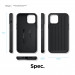 Elago Armor Case - удароустойчив силиконов (TPU) калъф за iPhone 12 Pro Max (черен) 5