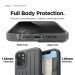 Elago Armor Case - удароустойчив силиконов (TPU) калъф за iPhone 12 Pro Max (сив) 3
