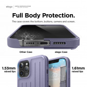 Elago Armor Case - удароустойчив силиконов (TPU) калъф за iPhone 12 Pro Max (лилав) 2