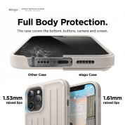 Elago Armor Case - удароустойчив силиконов (TPU) калъф за iPhone 12 Pro Max (бежов) 2