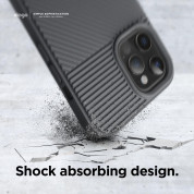 Elago Cushion Case - удароустойчив силиконов (TPU) калъф за iPhone 12 Pro Max (сив) 3