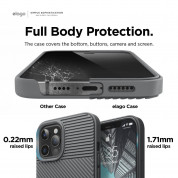 Elago Cushion Case - удароустойчив силиконов (TPU) калъф за iPhone 12 Pro Max (сив) 2