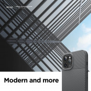 Elago Cushion Case - удароустойчив силиконов (TPU) калъф за iPhone 12 Pro Max (сив) 1