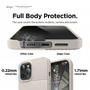 Elago Cushion Case - удароустойчив силиконов (TPU) калъф за iPhone 12 Pro Max (бежов) 2