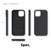 Elago Soft Silicone Case - силиконов (TPU) калъф за iPhone 12 Pro Max (черен) 8
