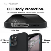 Elago Soft Silicone Case - силиконов (TPU) калъф за iPhone 12 Pro Max (черен) 4