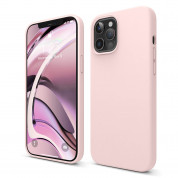 Elago Soft Silicone Case - силиконов (TPU) калъф за iPhone 12 Pro Max (розов)