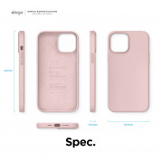 Elago Soft Silicone Case - силиконов (TPU) калъф за iPhone 12 Pro Max (розов) 7