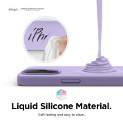 Elago Soft Silicone Case - силиконов (TPU) калъф за iPhone 12 Pro Max (лилав) 2