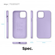 Elago Soft Silicone Case - силиконов (TPU) калъф за iPhone 12 Pro Max (лилав) 7