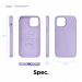 Elago Soft Silicone Case - силиконов (TPU) калъф за iPhone 12 Pro Max (лилав) 8