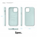 Elago Soft Silicone Case - силиконов (TPU) калъф за iPhone 12 Pro Max (зелен) 8