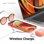 Elago Soft Silicone Case - силиконов (TPU) калъф за iPhone 12 Pro Max (оранжев) 6