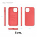 Elago Soft Silicone Case - силиконов (TPU) калъф за iPhone 12 Pro Max (червен) 8