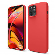 Elago Soft Silicone Case - силиконов (TPU) калъф за iPhone 12 Pro Max (червен)