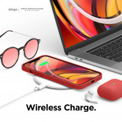 Elago Soft Silicone Case - силиконов (TPU) калъф за iPhone 12 Pro Max (червен) 6