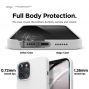 Elago Soft Silicone Case - силиконов (TPU) калъф за iPhone 12 Pro Max (бял) 4