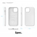 Elago Soft Silicone Case - силиконов (TPU) калъф за iPhone 12 Pro Max (бял) 8