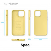 Elago Soft Silicone Case - силиконов (TPU) калъф за iPhone 12 Pro Max (жълт) 7