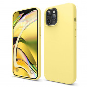 Elago Soft Silicone Case - силиконов (TPU) калъф за iPhone 12 Pro Max (жълт)