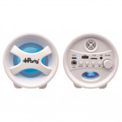 Lexibook iParty Bluetooth Speakers with Lights And Mic - безжичен Bluetooth спийкър с микрофон и светлинен ефект (бял) 1