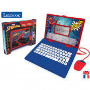 Lexibook Spider-Man Bilingual Educational Laptop English and French - образователен детски лаптоп играчка със 124 дейности (английски и френски език)