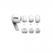 Soft Silicone Earplug 4pcs for Apple Airpods Pro (small) (white) 4